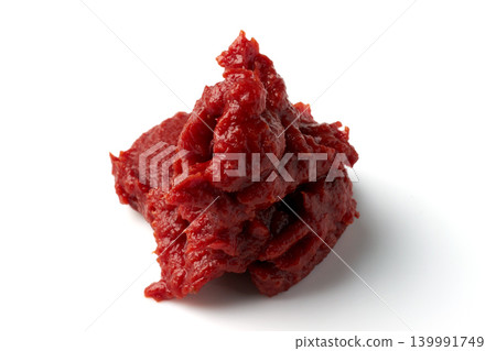 A pile of tomato paste ketchup isolated on white background A pile of tomato paste ketchup isolated on white background 139991749