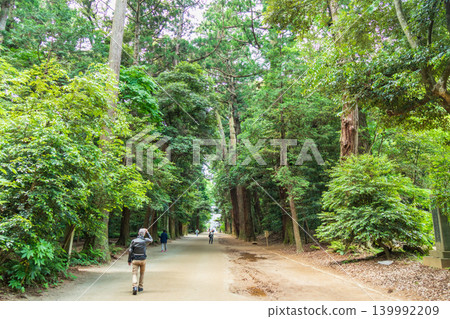 Scenery of the inner approach to Kashima Shrine in Ibaraki Prefecture Scenery of the inner approach to Kashima Shrine in Ibaraki Prefecture 139992209