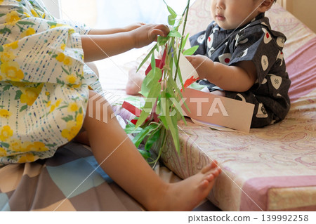 Children enjoying Tanabata Children enjoying Tanabata 139992258