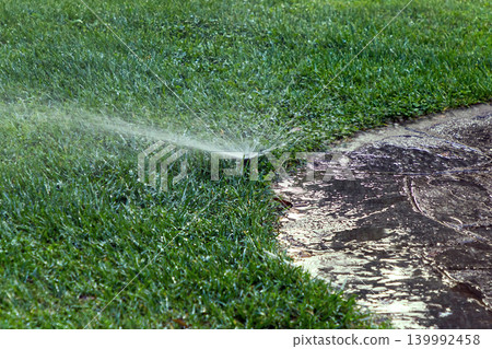 Grass lawn sprinkler 139992458
