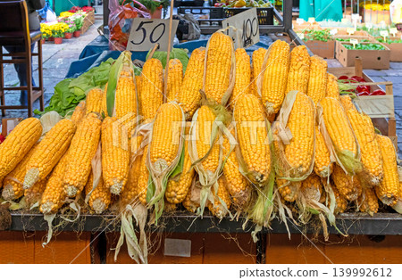 Organic corn clips on market Organic corn clips on market 139992612