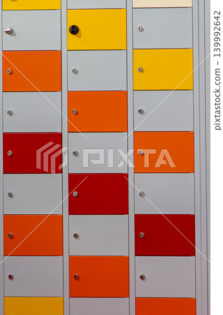 Box compartmens inside building interior Box compartmens inside building interior 139992642