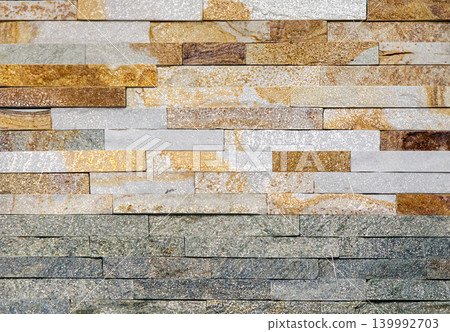 Brown brick wall stone pattern 139992703