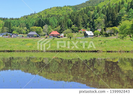 May in a mountain village, Omachi City, Nagano Prefecture May in a mountain village, Omachi City, Nagano Prefecture 139992843