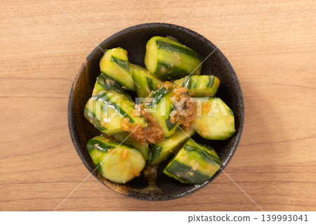Cucumber pickled in soy sauce koji Cucumber pickled in soy sauce koji 139993041