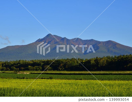 Mount Shari in September, with the first signs of autumn in the air. Mount Shari in September, with the first signs of autumn in the air. 139993054