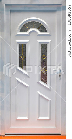 Closed door inside apartment Closed door inside apartment 139993055