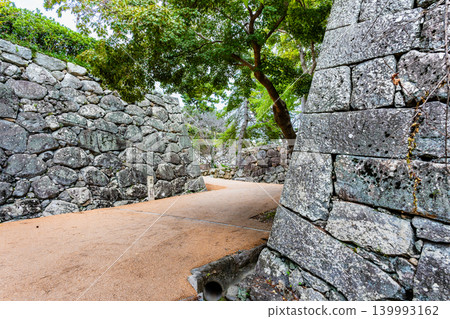 Matsusaka Castle Ruins, Mie Prefecture: Remains of the Back Gate Matsusaka Castle Ruins, Mie Prefecture: Remains of the Back Gate 139993162