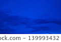 Deep Blue Cloudy Sky Background with Dramatic Atmospheric Evening Nature Scene 139993432