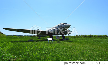 Lake Hamana lakeside, Douglas DC-3 aircraft Lake Hamana lakeside, Douglas DC-3 aircraft 139994112