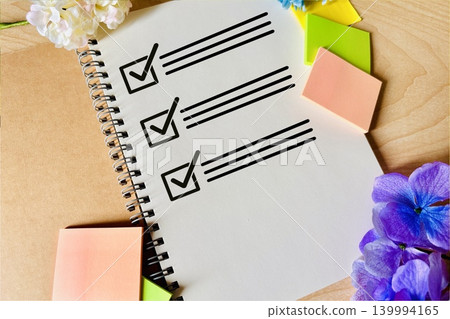 Ring notebook and checklist Ring notebook and checklist 139994165