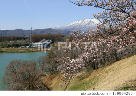 View of Mount Iwate from Shijushida Park 139994293