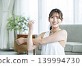 Young woman training at home 139994730