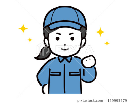 一位自信的年輕女工 一位自信的年輕女工 139995379