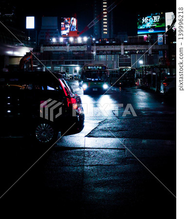 澀谷市的夜景 澀谷市的夜景 139996218