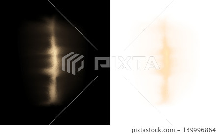 柔和的光線，光線透過縫隙灑出的插圖素材（黑色背景/透明材質/PNG） 139996864