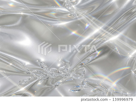 Elegant and clear lens flare in pure white and platinum silver. Elegant and clear lens flare in pure white and platinum silver. 139996979
