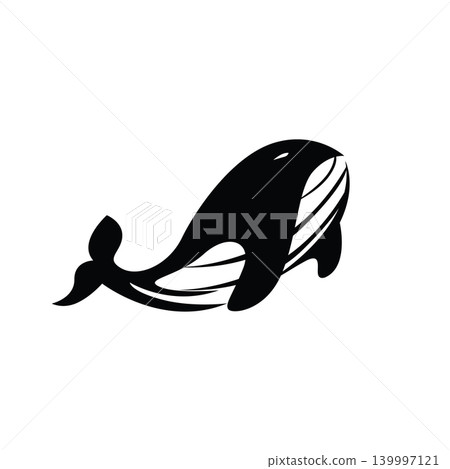 Dolphin Logo with Elegant Ocean Wave Style Template Minimalist Dolphin Logo with Elegant Ocean Wave Style Template Minimalist 139997121