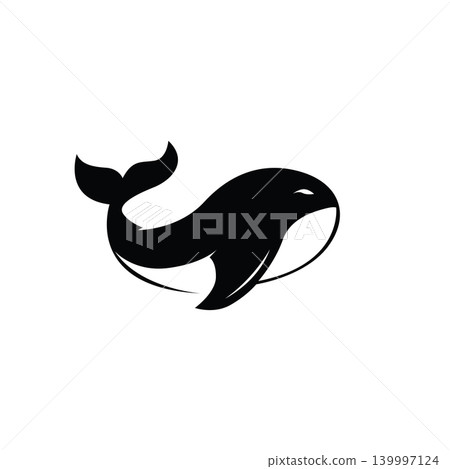 Dolphin Logo with Elegant Ocean Wave Style Template Minimalist Dolphin Logo with Elegant Ocean Wave Style Template Minimalist 139997124