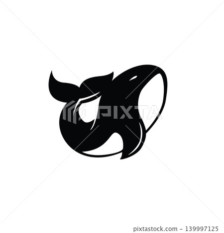Dolphin Logo with Elegant Ocean Wave Style Template Minimalist Dolphin Logo with Elegant Ocean Wave Style Template Minimalist 139997125