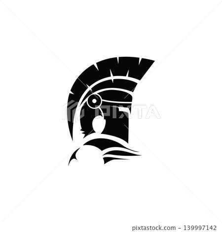 Spartan Warrior Logo Ancient Helmet Design Template Spartan Warrior Logo Ancient Helmet Design Template 139997142