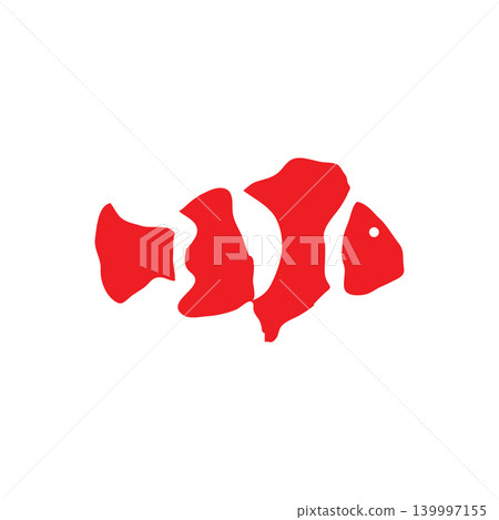 Cute Clownfish Logo with Tropical Ocean Style and Aquarium Nature Design Cute Clownfish Logo with Tropical Ocean Style and Aquarium Nature Design 139997155