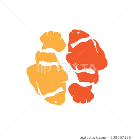 Cute Clownfish Logo with Tropical Ocean Style and Aquarium Nature Design Cute Clownfish Logo with Tropical Ocean Style and Aquarium Nature Design 139997156