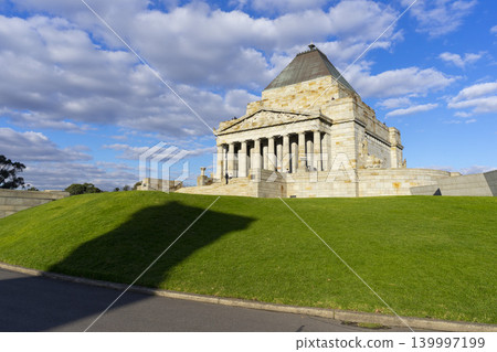 The Shrine of Remembrance in Melbourne - Australia, Victoria The Shrine of Remembrance in Melbourne - Australia, Victoria 139997199