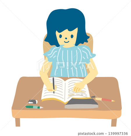 女孩們在做作業 女孩們在做作業 139997336