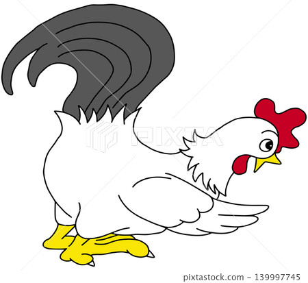 Hand-drawn animal illustration ☆ Chicken Hand-drawn animal illustration ☆ Chicken 139997745