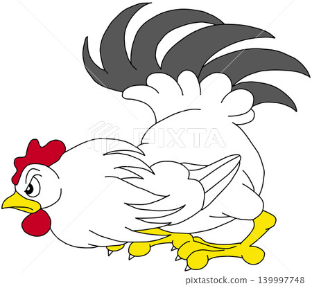 Hand-drawn animal illustration ☆ Chicken Hand-drawn animal illustration ☆ Chicken 139997748