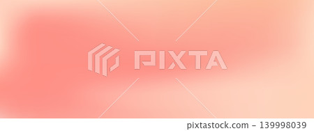 Peach and pink gradient Background with Soft Blur Texture. Abstract Mesh Template for modern design or fashion banner. Pastel Vector illustration 139998039