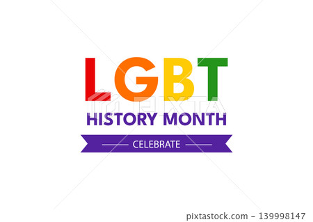 Modern LGBT History Month Banner Design Modern LGBT History Month Banner Design 139998147