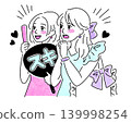 Simple illustrations of women who are into their favorite idols/fans 139998254