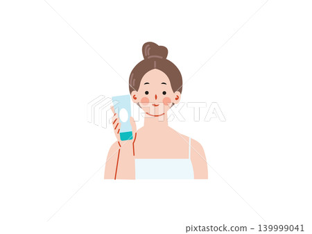 護膚婦女的例證 護膚婦女的例證 139999041