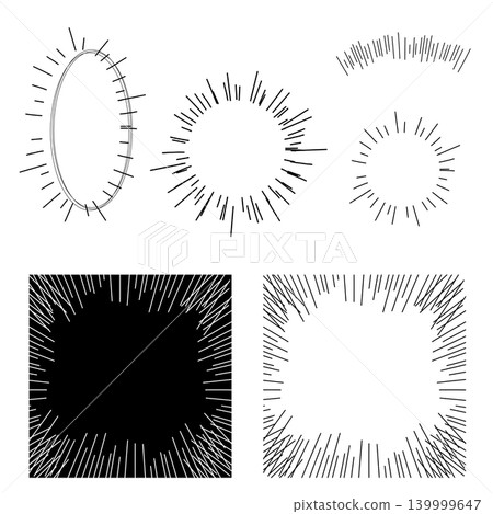 Manga-style background material with speed lines, commonly used in comics. Manga-style background material with speed lines, commonly used in comics. 139999647