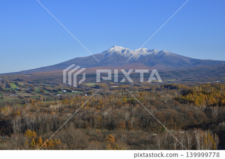 Mount Shari in late autumn, November Mount Shari in late autumn, November 139999778