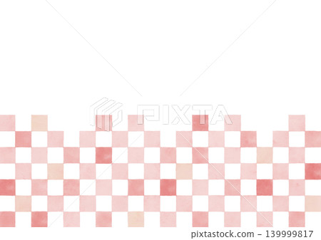 Red checkered background, watercolor style Red checkered background, watercolor style 139999817