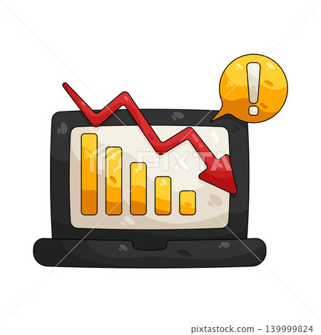 Illustration of Financial Loss Illustration of Financial Loss 139999824