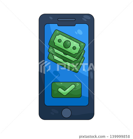 Illustration of Online Salary Illustration of Online Salary 139999858