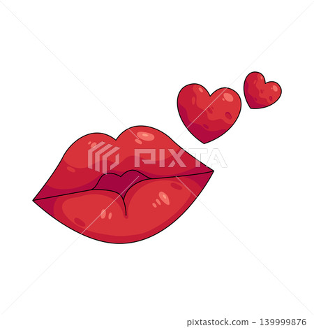 Illustration of kiss Illustration of kiss 139999876
