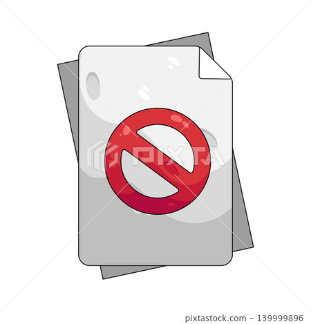 Illustration of blocked file Illustration of blocked file 139999896