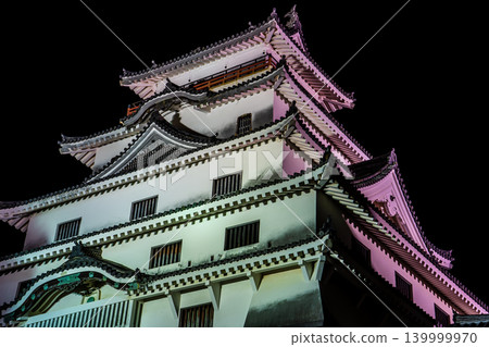 唐津城點燈【佐賀縣唐津市】 唐津城點燈【佐賀縣唐津市】 139999970