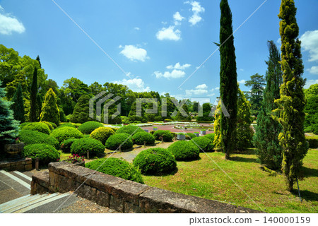 京都府立植物園的花壇景色 京都府立植物園的花壇景色 140000159