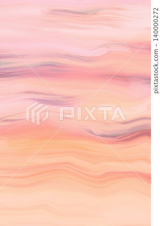 Pink peach horizontal waves Abstract Painterly Background with Soft Pink and Peach Horizontal Wave Texture 140000272