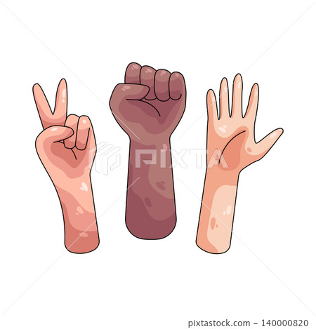 Illustration of Diversity Hand Illustration of Diversity Hand 140000820