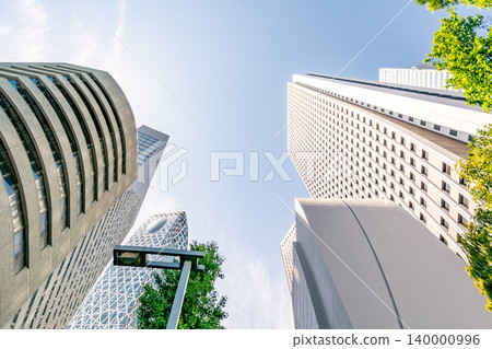 Tokyo: Japanese Urban Landscape - A business district in spring with towering skyscrapers (May 2026) Tokyo: Japanese Urban Landscape - A business district in spring with towering skyscrapers (May 2026) 140000996