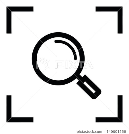 Magnifying glass icon for search and investigation tool Magnifying glass icon for search and investigation tool 140001266