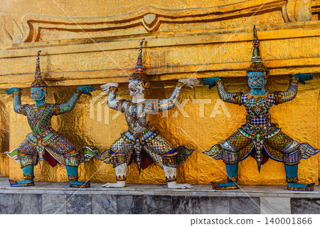 Wat Phra Kaew, Temple of the Emerald Buddha, Bangkok, Thailand Wat Phra Kaew, Temple of the Emerald Buddha, Bangkok, Thailand 140001866
