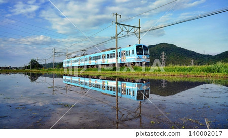 A breathtaking morning scene reflected in the water A breathtaking morning scene reflected in the water 140002017